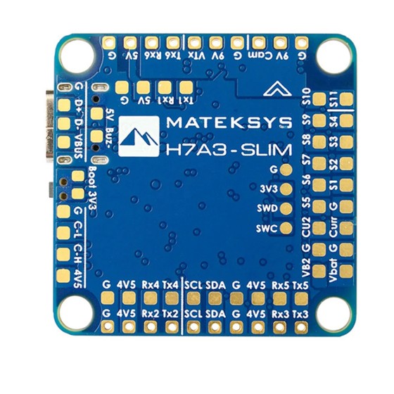 Wholesale Matek MATEKSYS H7A3-SLIM STM32H7A3RIT6 Flight Controller Built-in ICM42688P 2~8S for RC Long Rang Racing Drone